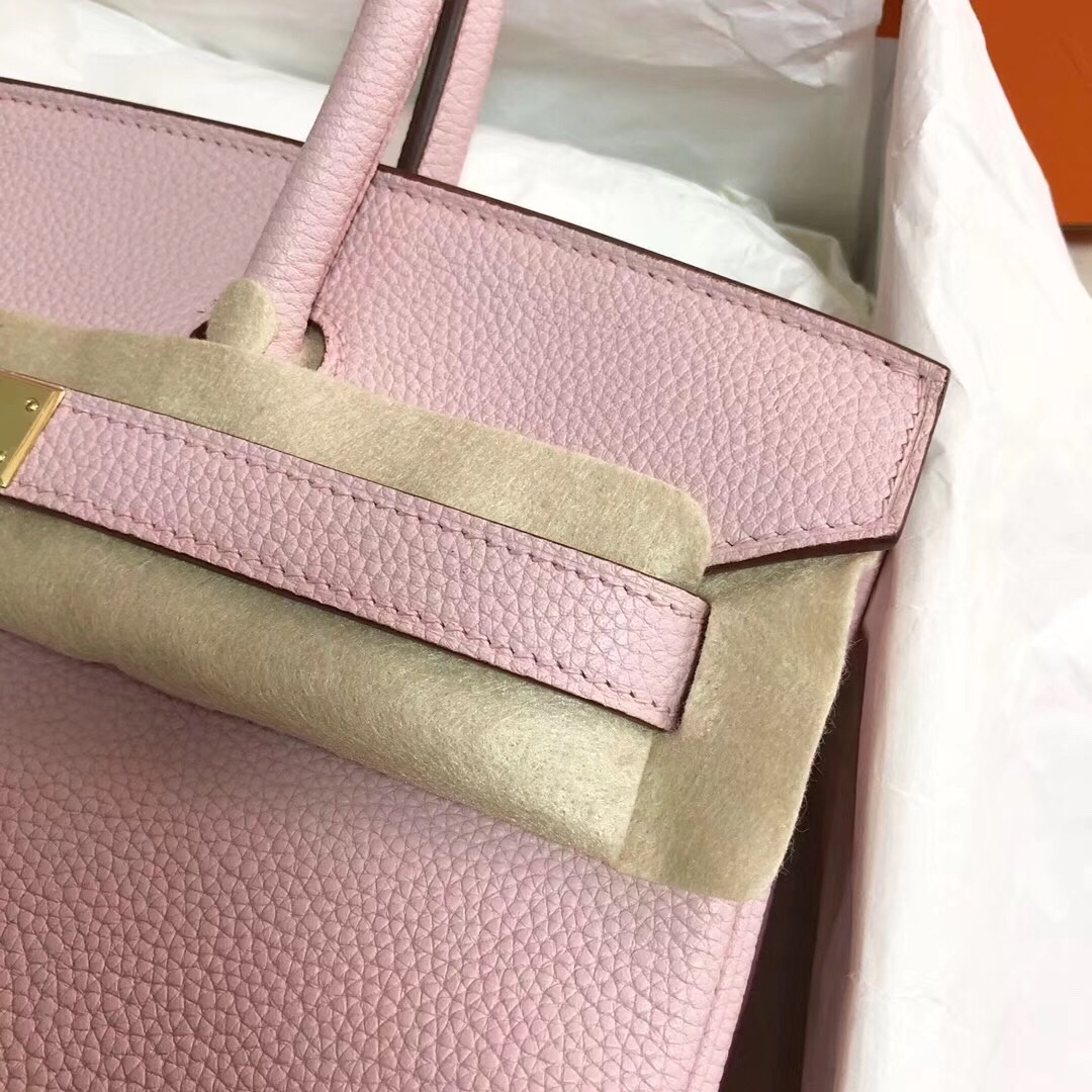 Hermes Birkin 30CM Togo Leather Handbag Pink